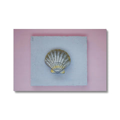 Silver Sea Shell Painting Canvas