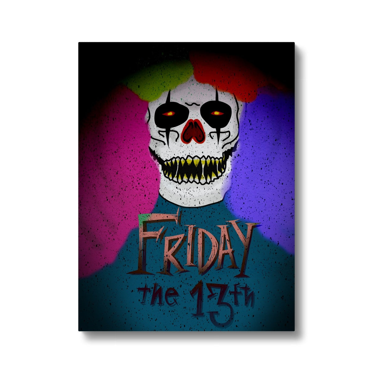 Skull & Friday The 13th Art Canvas