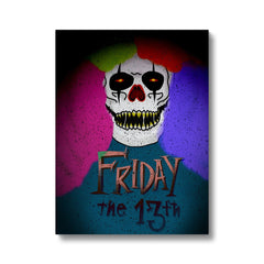 Skull & Friday The 13th Art Canvas