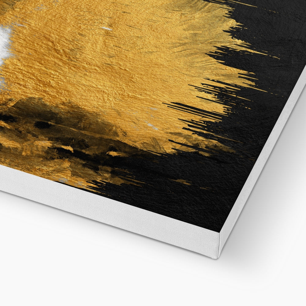 Black & Gold Parrot Canvas