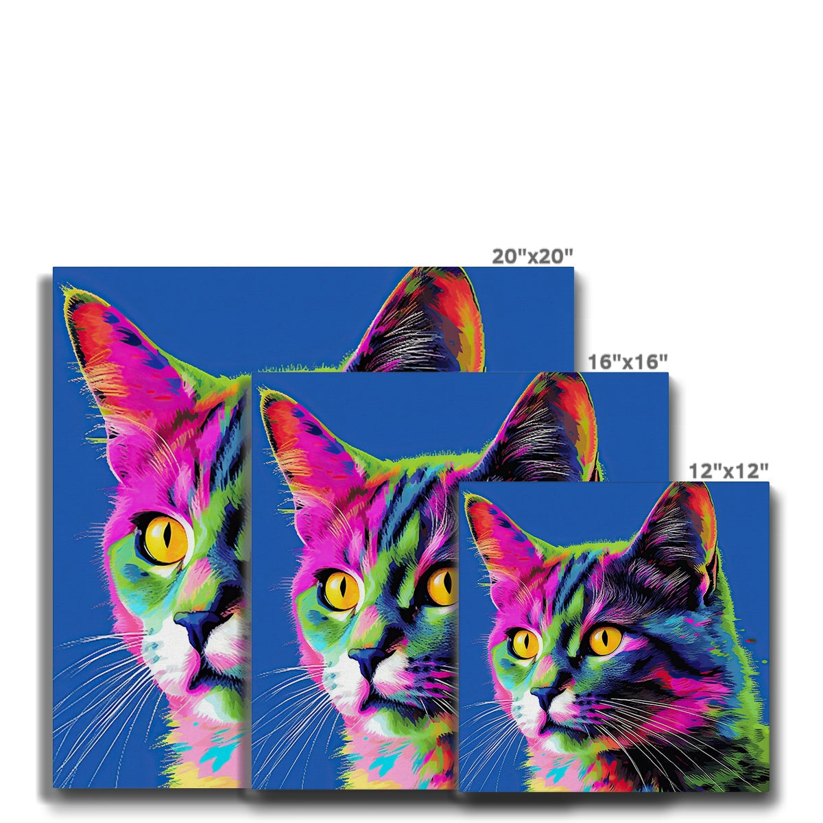 Fascinating Feline Portrait Canvas