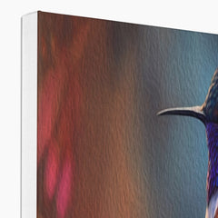 Hummingbird & Autumn Art Canvas