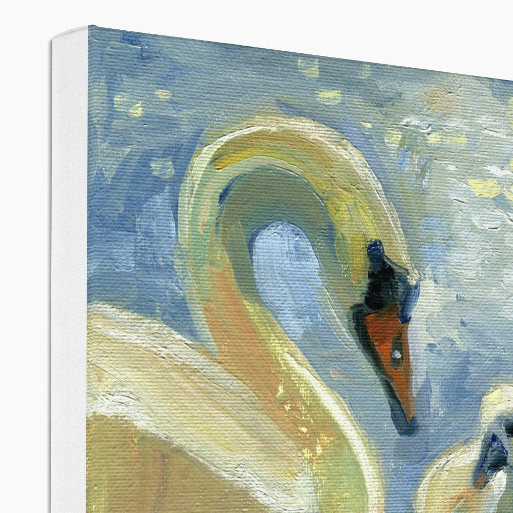 Swan & Flapper Portrait Canvas