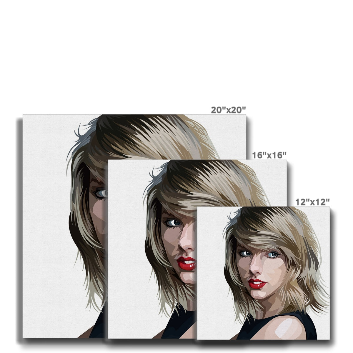 Incredible Taylor Swift Illustration Canvas