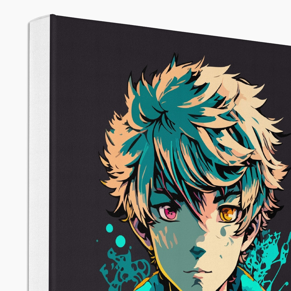 Anime Blue Pop Art Canvas