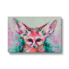 Colorful Baby Fox Portrait Canvas