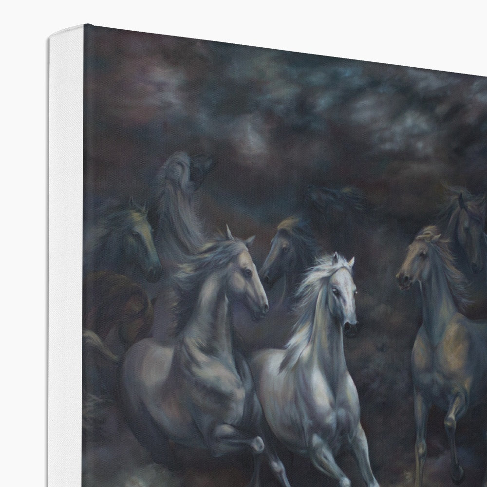 Fascinating Horse Herd Canvas