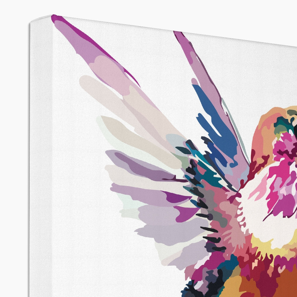 Multicolor Hummingbird Canvas