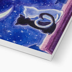 Kittens & Moon Canvas