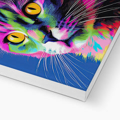 Fascinating Feline Portrait Canvas