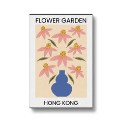 Pink Flower Market Poster Canvas