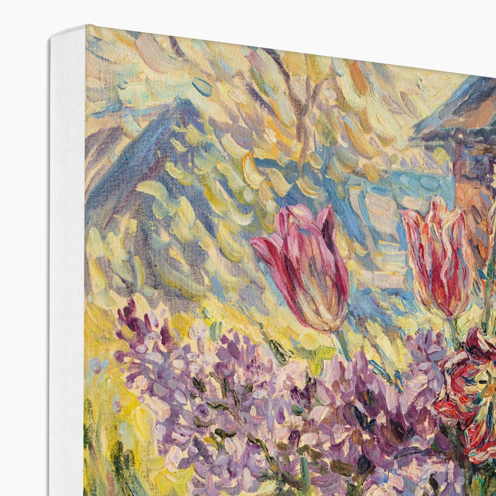 Van Gogh Inspired Flowers  Painting Canvas