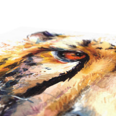 Cheetah, Zoo Cat Watercolour Paining Canvas