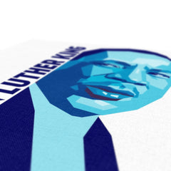 Blue Art Of Martin Luther King Canvas