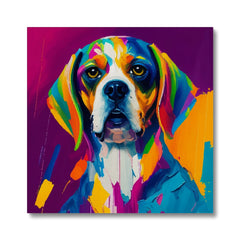 Charming Dog Portrait Canvas