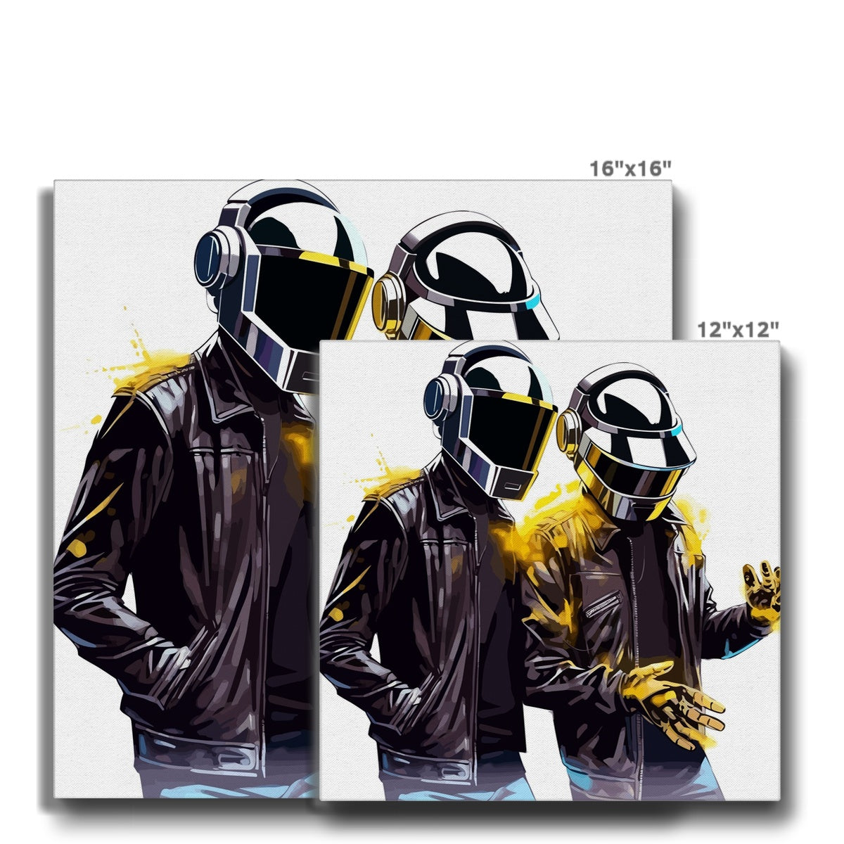 Dapper Daft Punk Art Canvas