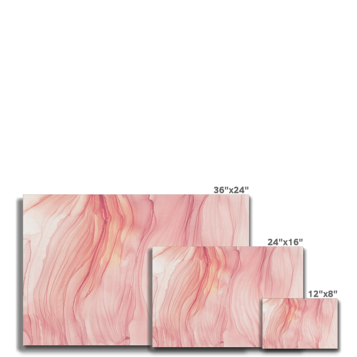 Pink Vibrant Abstract Art Canvas