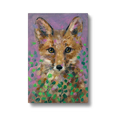 Fascinating Fox Portrait Canvas