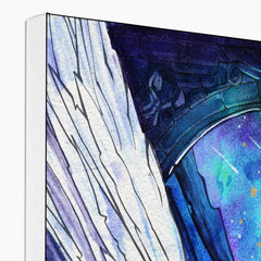 Fairy & Crescent Moon Paint Illustration Canvas