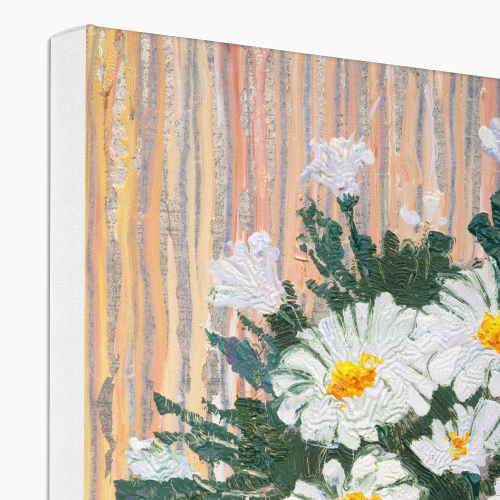 Van Gogh Style Vase Flower Painting II Canvas