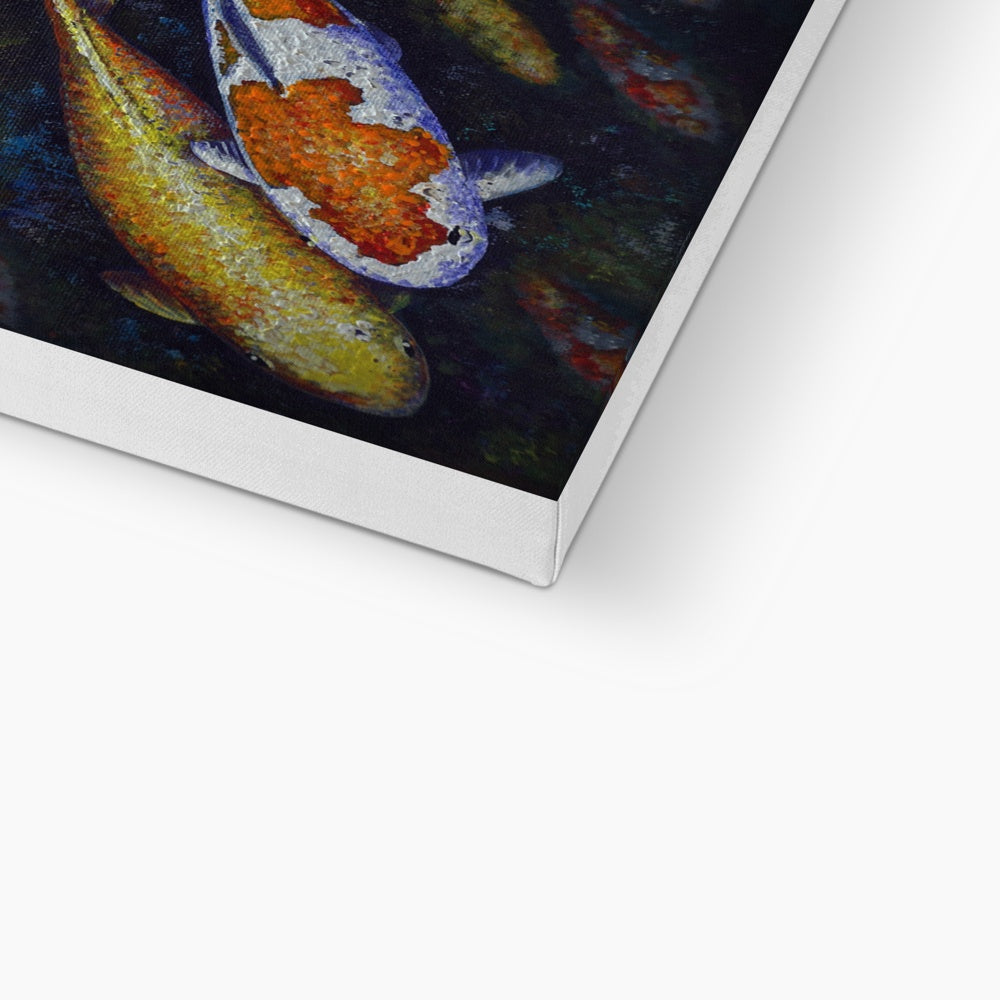 Graceful Koi Fish Painting Canvas