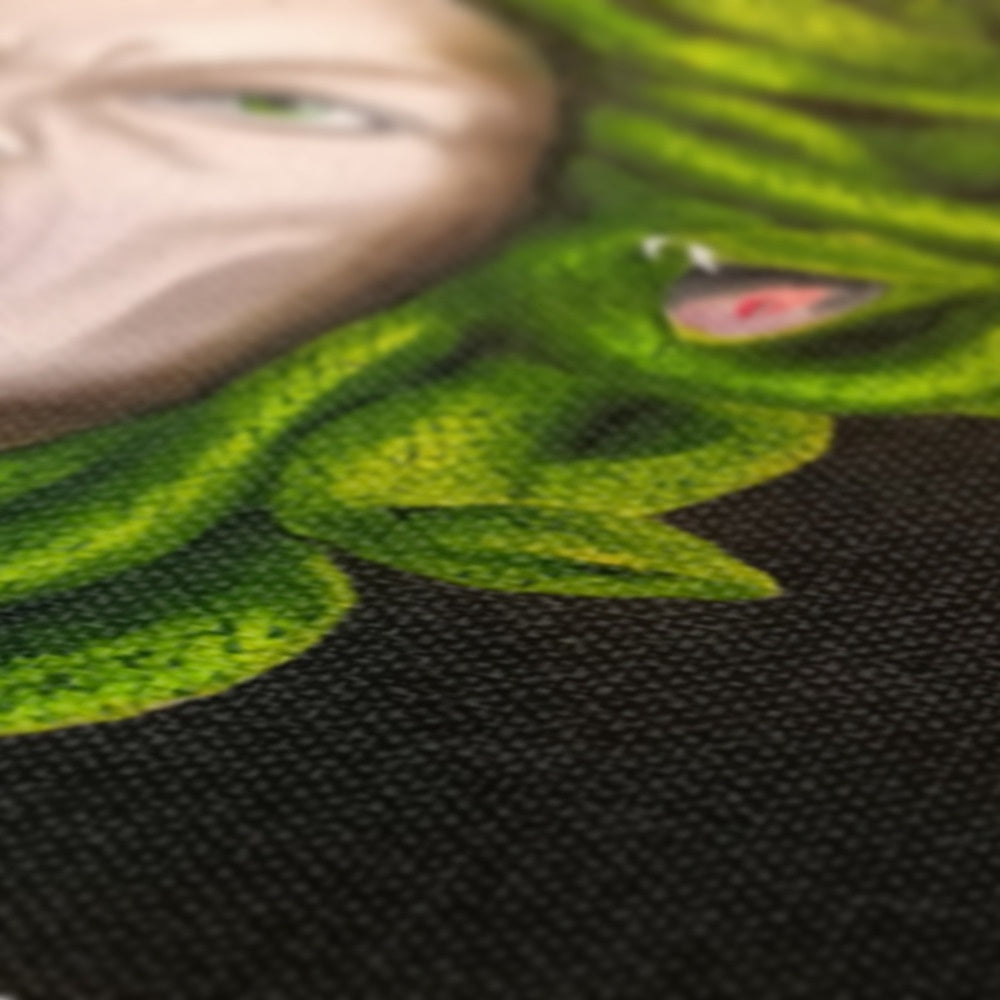 Green Snakes Medusa Head Canvas