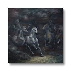 Fascinating Horse Herd Canvas