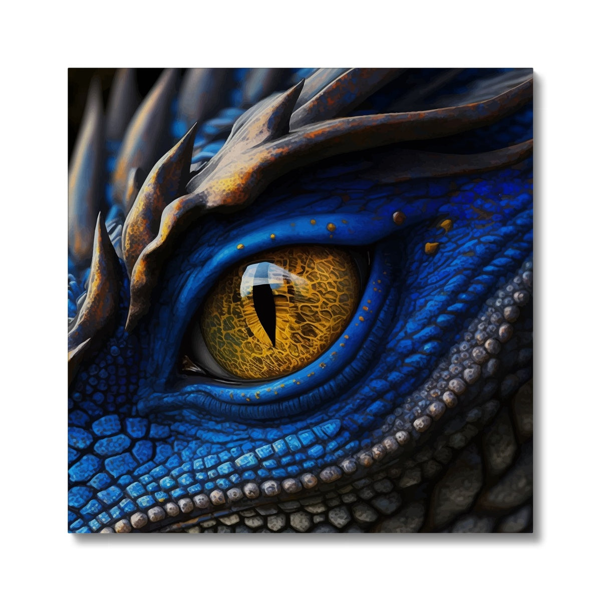 Blue Dragon Eye Art Canvas