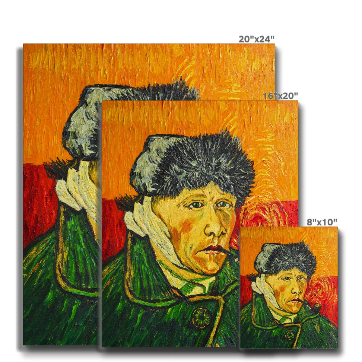Self-Portrait With Bandaged Ear, Van Gogh Canvas