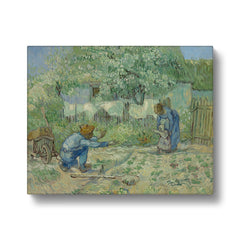 First Steps After Millet By Vincent Van Gogh Canvas