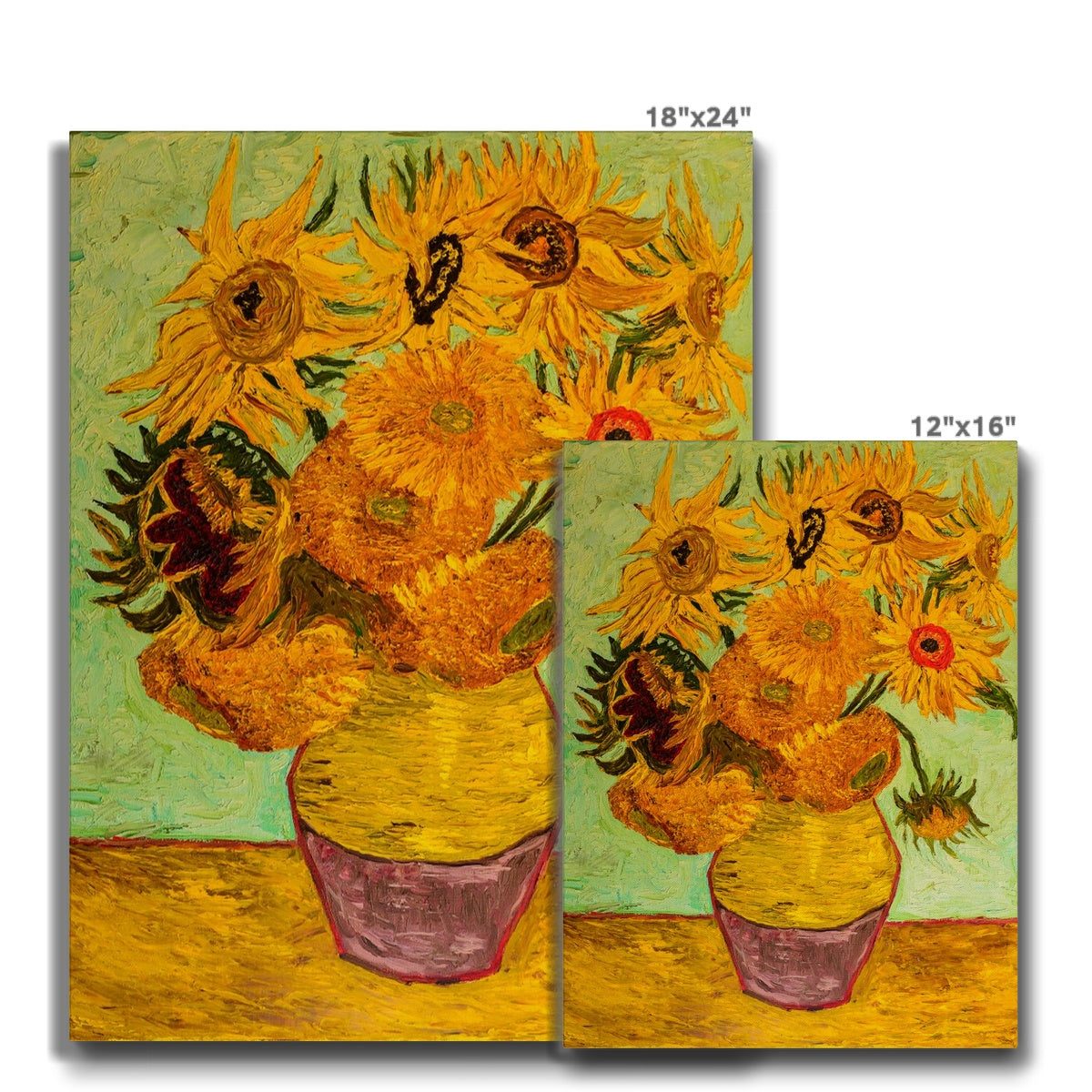 Vase with Twelve Sunflowers: Arles, 1888 by Vincent van Gogh Canvas