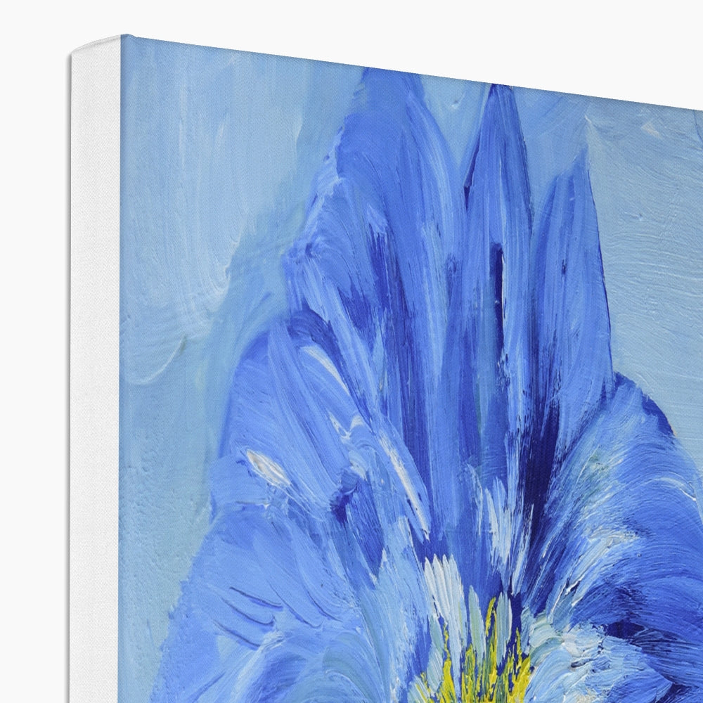 Amazing  Blue Flowers Canvas