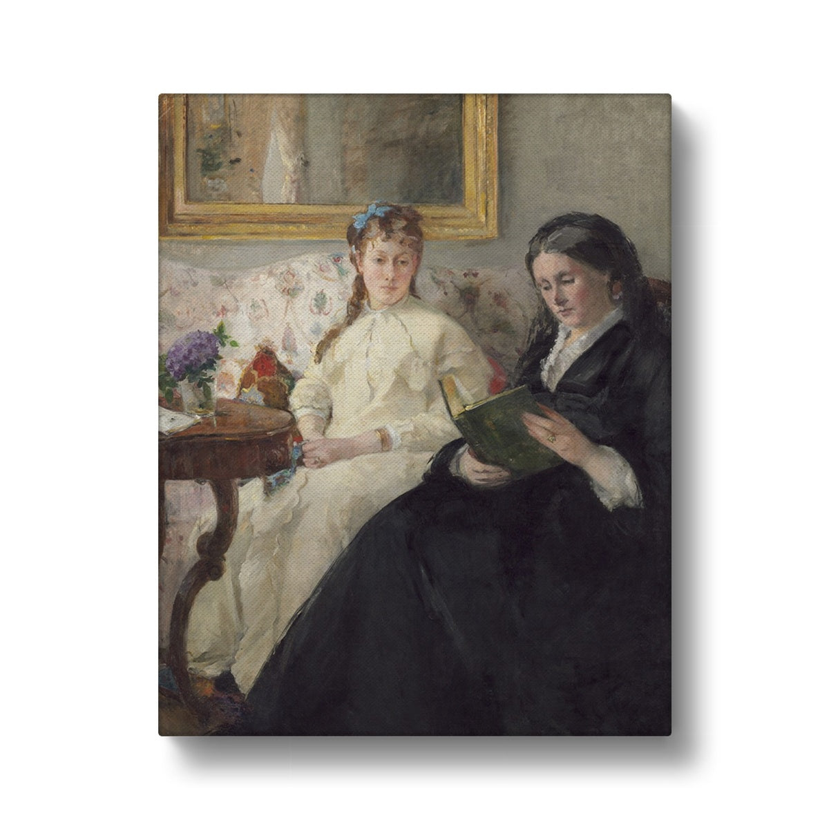 Mother and Sister of the Artist, 1869-70, by Berthe Morisot Canvas