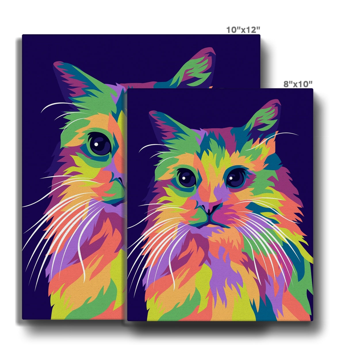 Colorful Persian Cat Painting Canvas