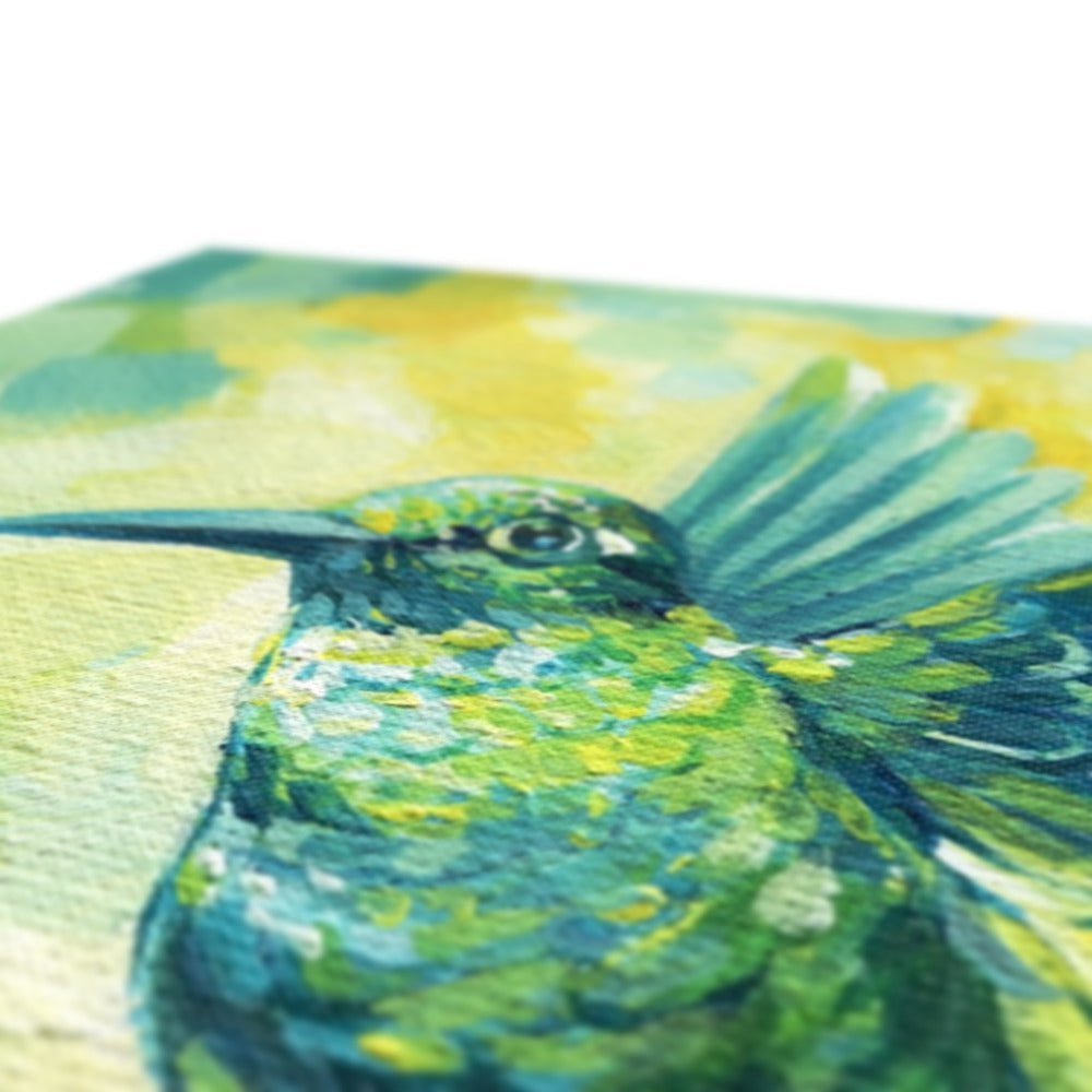 Enchanting Flying Hummingbird Canvas