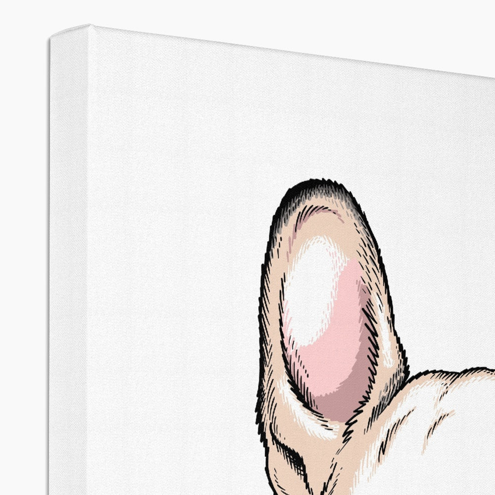 Blonde French Bulldog Animation Canvas