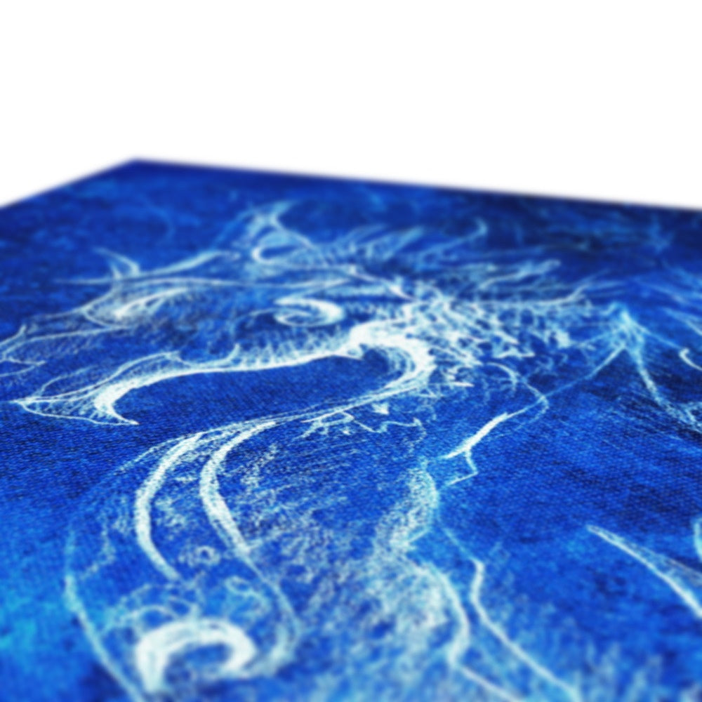 Blue Dragon Wall Art Canvas