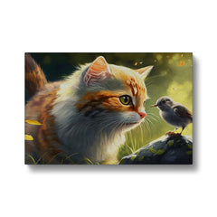 Feline & Sparrow Canvas