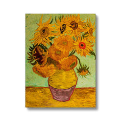 Vase with Twelve Sunflowers: Arles, 1888 by Vincent van Gogh Canvas