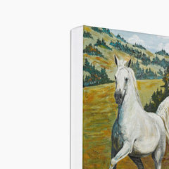 Ethereal White Horse Painting Canvas