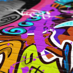 Funky Graffiti Wall Art Canvas