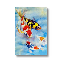 Koi Fish Family Portrait Canvas