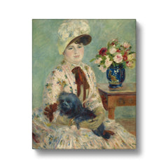 Mlle Charlotte Berthier, 1883, by Auguste Renoir Canvas