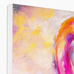 Ethereal Flamingo Portrait Canvas