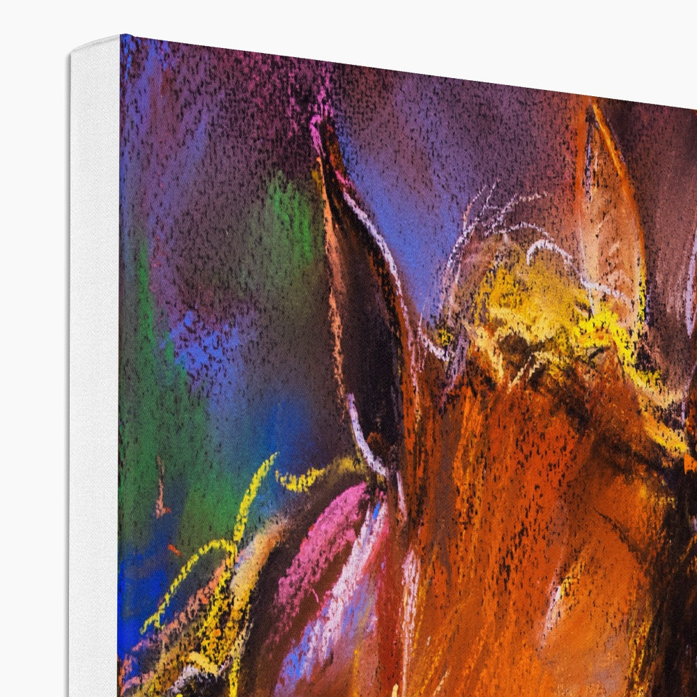 Horse Couple Portrait Canvas