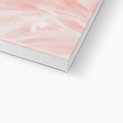 Pink Feathers Abstract Art Canvas