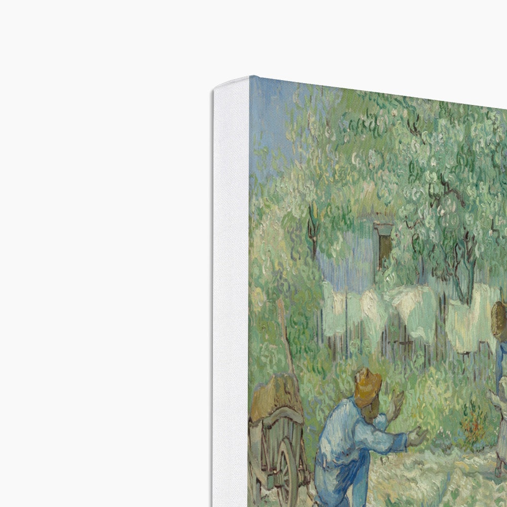 First Steps After Millet By Vincent Van Gogh Canvas