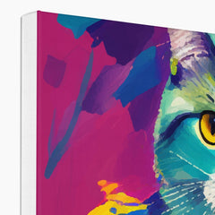 Impeccable Feline Portrait Canvas