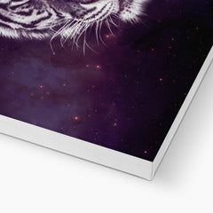 Black Galaxy Tiger Wall Art Canvas