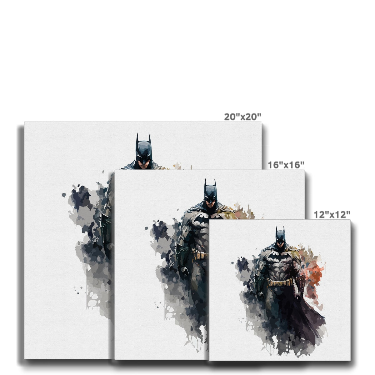 Batman Watercolour Wall Art Canvas